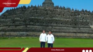 Prabowo Perkenalkan Borobudur ke Macron