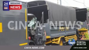 Polisi Surabaya alami Kecelakaan Saat Konvoi Pengamanan!