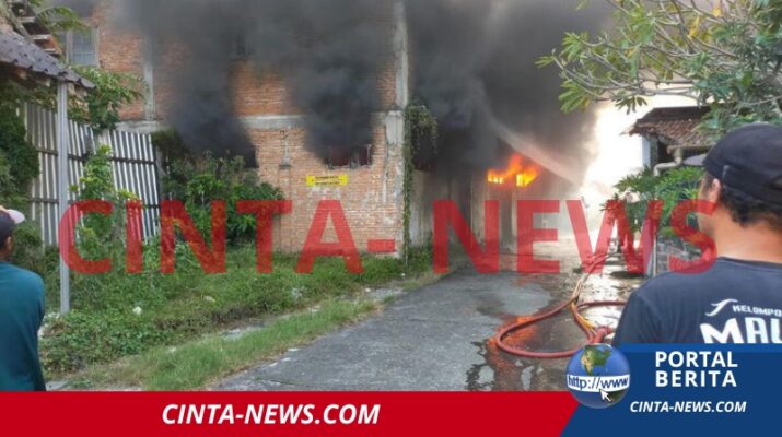 Gudang Tas di Bantul Terbakar Kerugian Capai Rp 4 Miliar