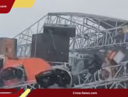Bencana Angin Robohkan Tenda Expo di Gunungsindur, Dua Orang Luka-luka