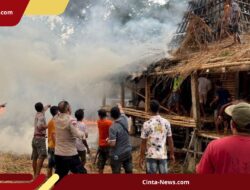 Kobaran Api Hanguskan 28 Rumah Adat di Sumba Barat, 139 Warga Kehilangan Rumah