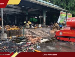 Kebakaran Pasar Kramat Jati Ditangani Cepat dengan Bantuan Dua Unit Robot