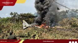 Pesawat Angkut Tentara Kolombia Jatuh Tak Lama Setelah Mengudara, 66 Orang Tewas