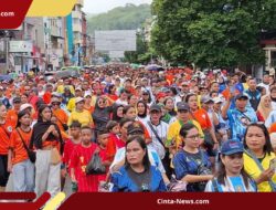 Menyambut Piala Dunia 2026, Warga Ambon Tumpah Ruah ke Jalan Pakai Jersey Tim Jagoan