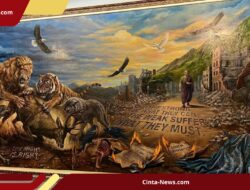 Pameran SAC 2026 di TIM Resmi Dibuka, Lukisan Kolaborasi 7 Meter Jadi Primadona