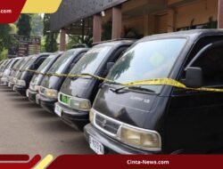 Polisi Banten Sita 11 Mobil Pikap dan Tahan 4 Anggota Sindikat Curanmor