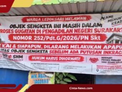 PT KAI Siapkan Penertiban Lahan di Jebres, Warga Minta Pihak Terkait Hormati Hukum