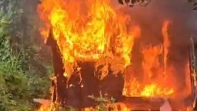 Kepala Dusun di Deli Serdang Nekat Bakar Barak Narkoba